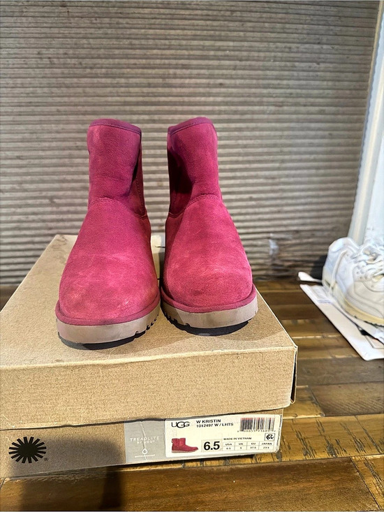 UGG Shoes - UGG Kristin Suede Winter Boots in Pink US 6.5